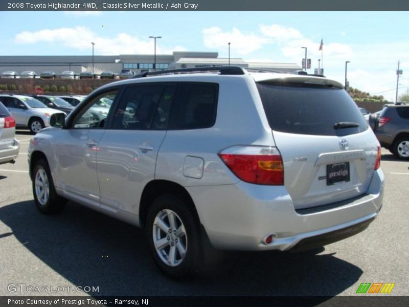 Classic Silver Metallic / Ash Gray 2008 Toyota Highlander 4WD