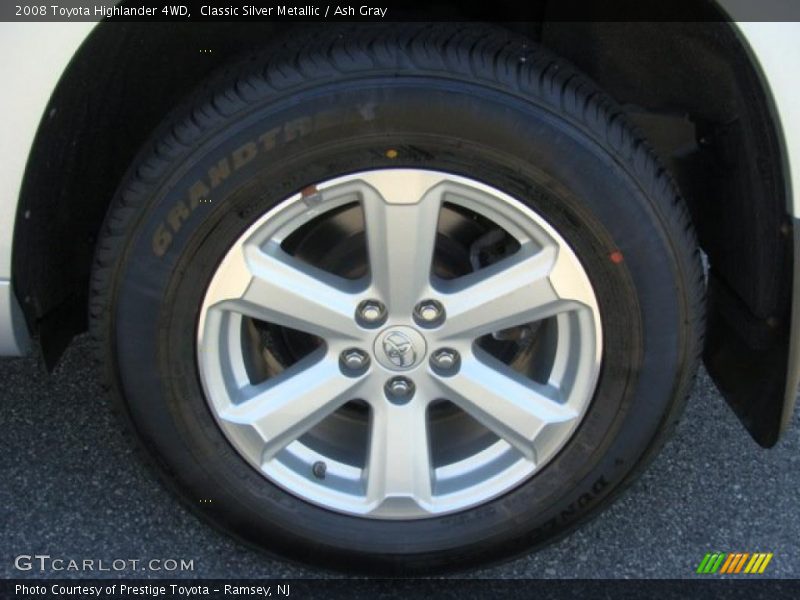 Classic Silver Metallic / Ash Gray 2008 Toyota Highlander 4WD