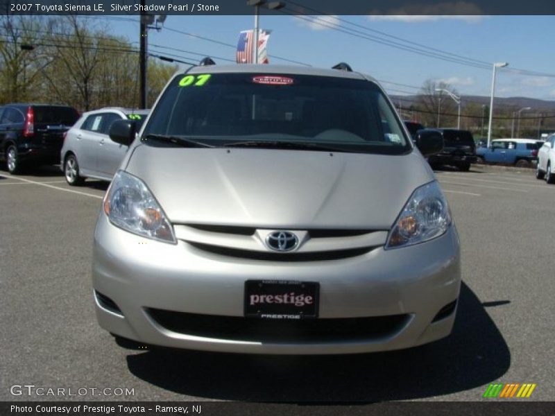 Silver Shadow Pearl / Stone 2007 Toyota Sienna LE