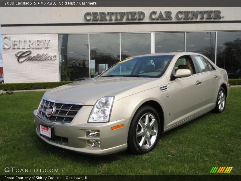 Gold Mist / Cashmere 2008 Cadillac STS 4 V6 AWD