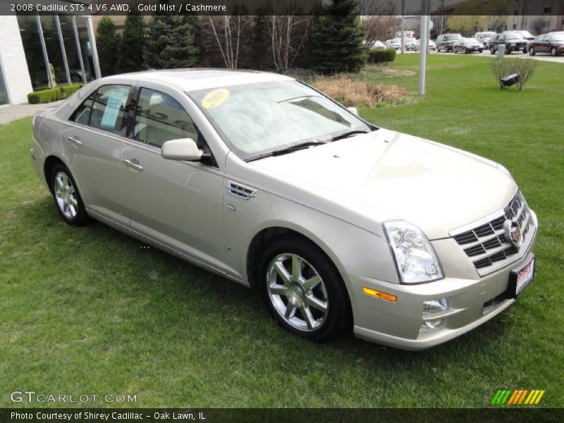 Gold Mist / Cashmere 2008 Cadillac STS 4 V6 AWD
