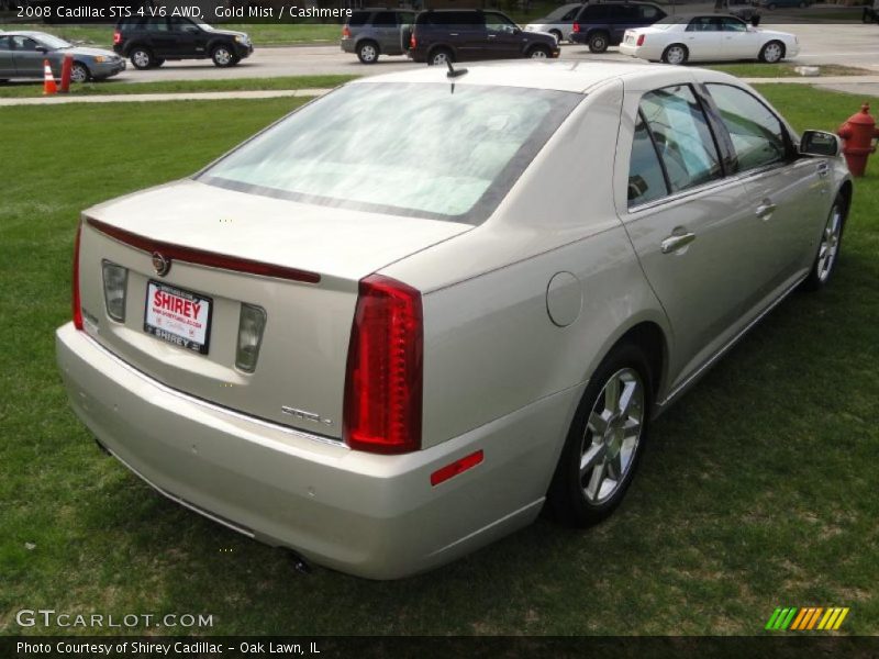 Gold Mist / Cashmere 2008 Cadillac STS 4 V6 AWD