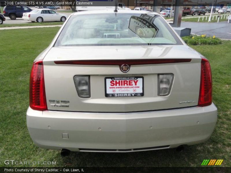 Gold Mist / Cashmere 2008 Cadillac STS 4 V6 AWD