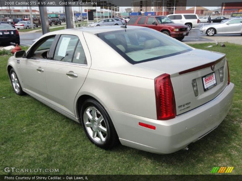 Gold Mist / Cashmere 2008 Cadillac STS 4 V6 AWD