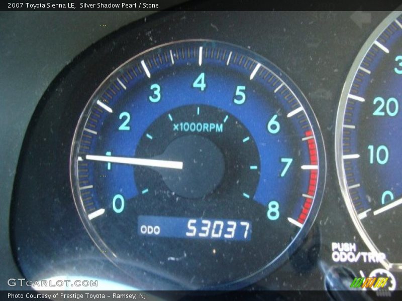 Silver Shadow Pearl / Stone 2007 Toyota Sienna LE