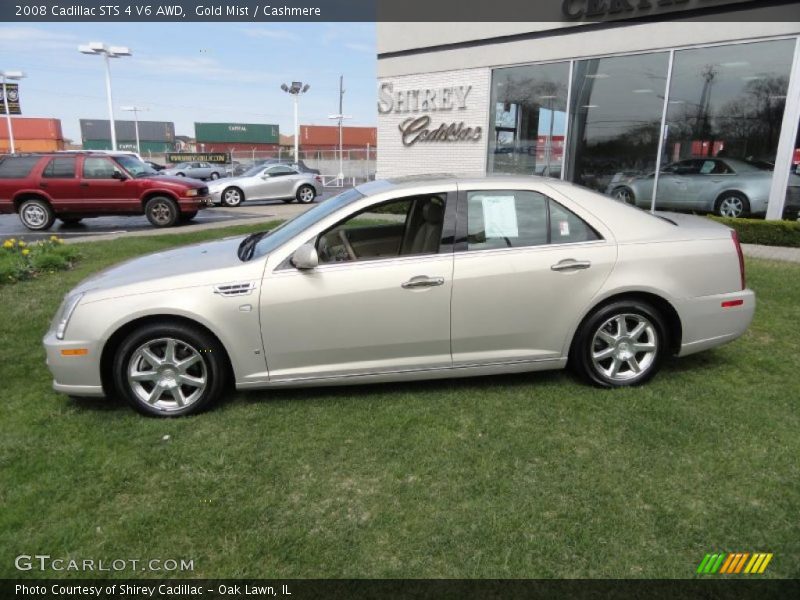 Gold Mist / Cashmere 2008 Cadillac STS 4 V6 AWD