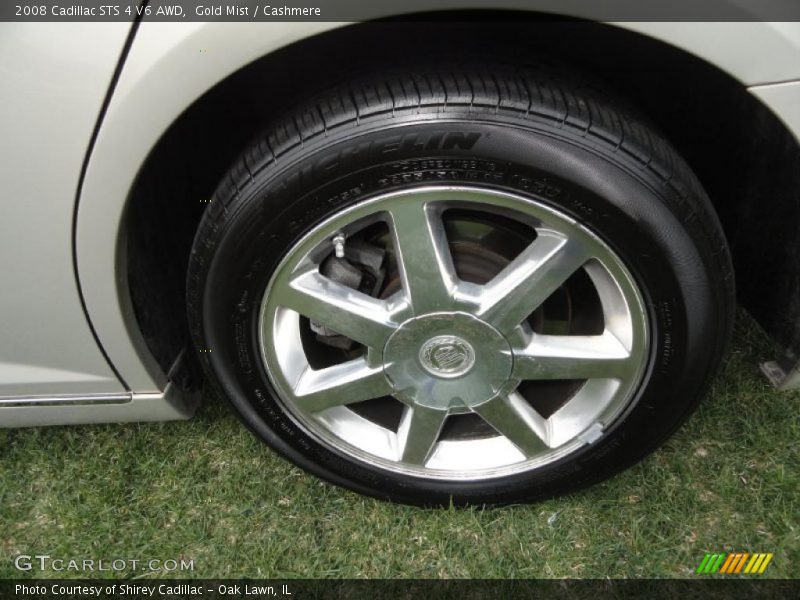 Gold Mist / Cashmere 2008 Cadillac STS 4 V6 AWD