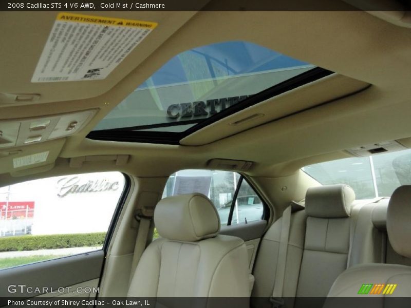Gold Mist / Cashmere 2008 Cadillac STS 4 V6 AWD