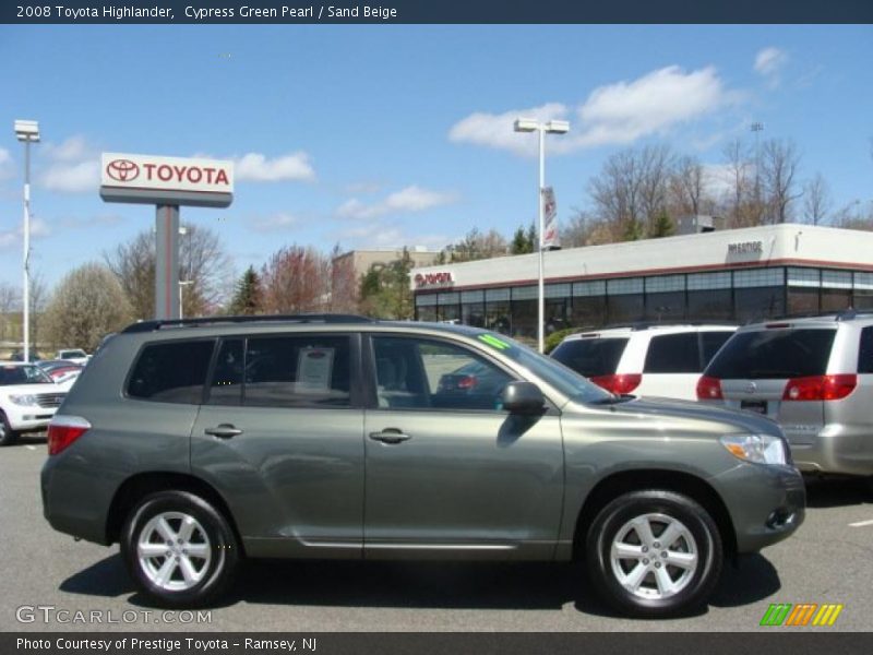 Cypress Green Pearl / Sand Beige 2008 Toyota Highlander