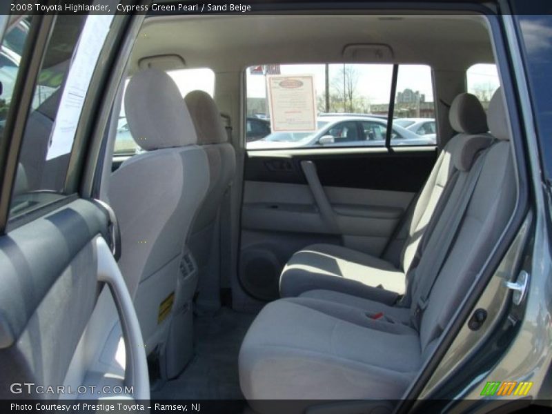 Cypress Green Pearl / Sand Beige 2008 Toyota Highlander