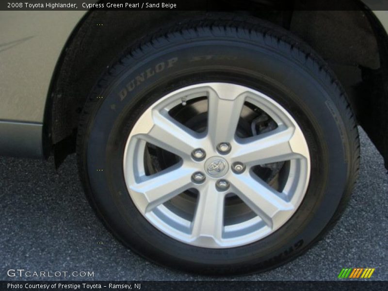 Cypress Green Pearl / Sand Beige 2008 Toyota Highlander