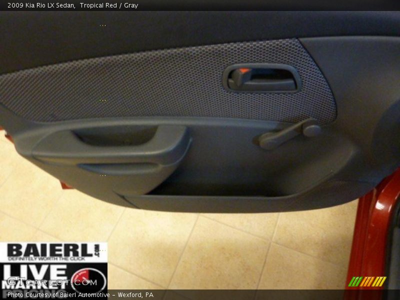 Tropical Red / Gray 2009 Kia Rio LX Sedan