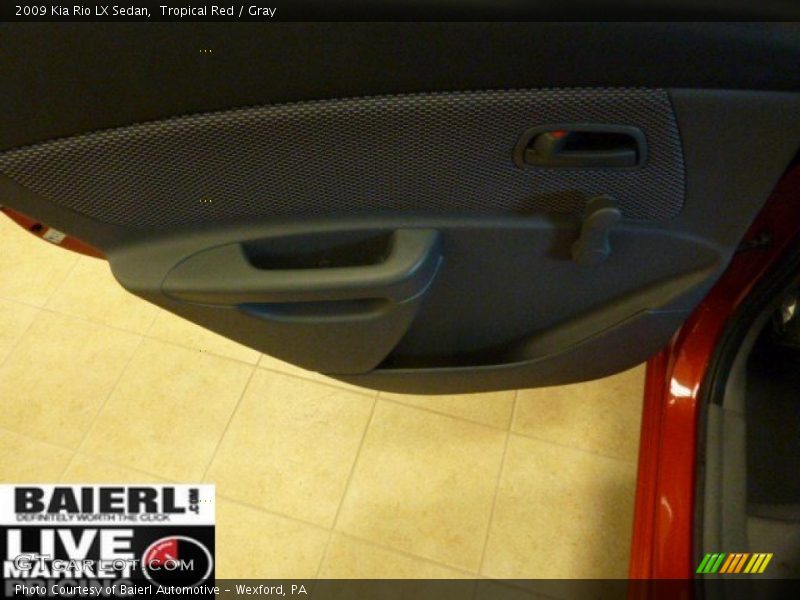 Tropical Red / Gray 2009 Kia Rio LX Sedan
