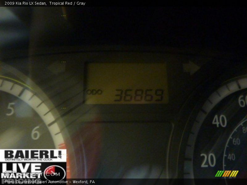 Tropical Red / Gray 2009 Kia Rio LX Sedan