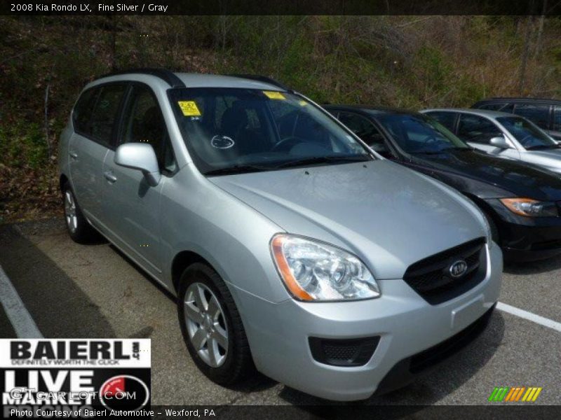 Fine Silver / Gray 2008 Kia Rondo LX