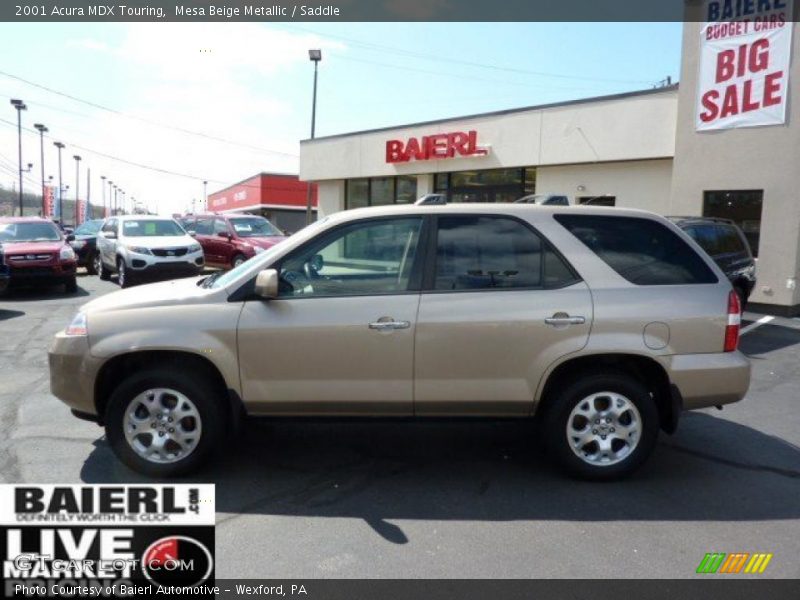 Mesa Beige Metallic / Saddle 2001 Acura MDX Touring