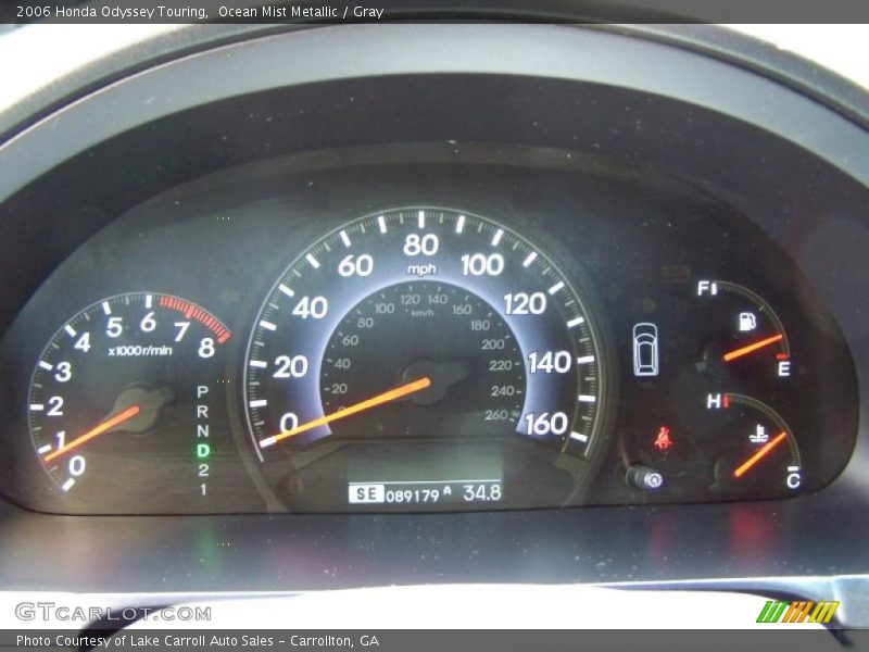 Ocean Mist Metallic / Gray 2006 Honda Odyssey Touring