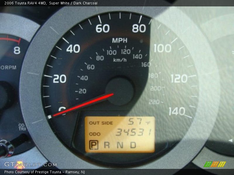 Super White / Dark Charcoal 2006 Toyota RAV4 4WD