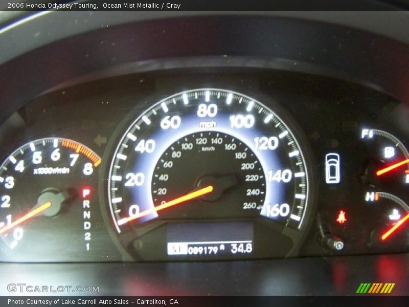 Ocean Mist Metallic / Gray 2006 Honda Odyssey Touring