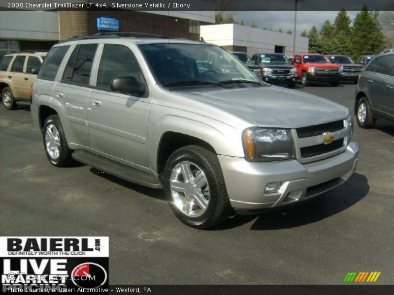 Silverstone Metallic / Ebony 2008 Chevrolet TrailBlazer LT 4x4