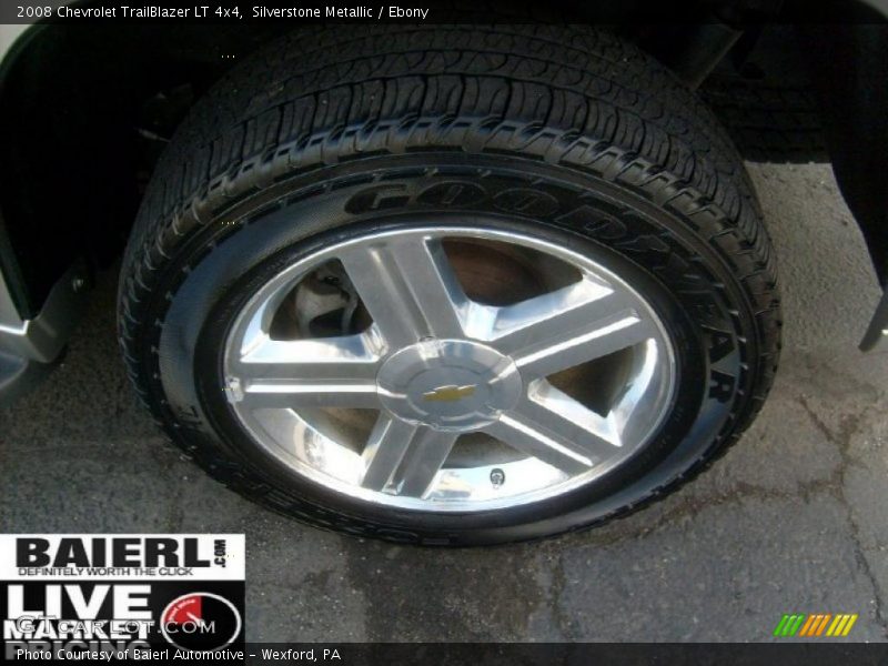 Silverstone Metallic / Ebony 2008 Chevrolet TrailBlazer LT 4x4