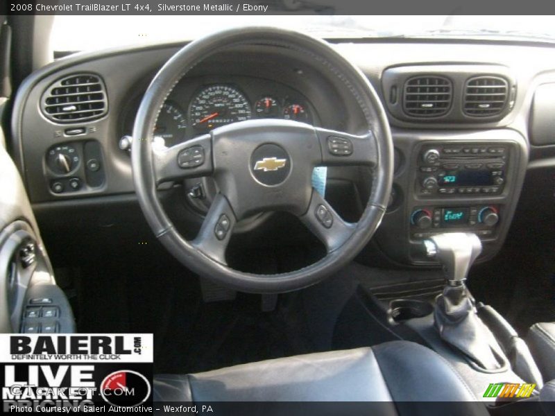 Silverstone Metallic / Ebony 2008 Chevrolet TrailBlazer LT 4x4