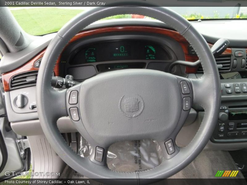 Sterling Silver / Dark Gray 2001 Cadillac DeVille Sedan