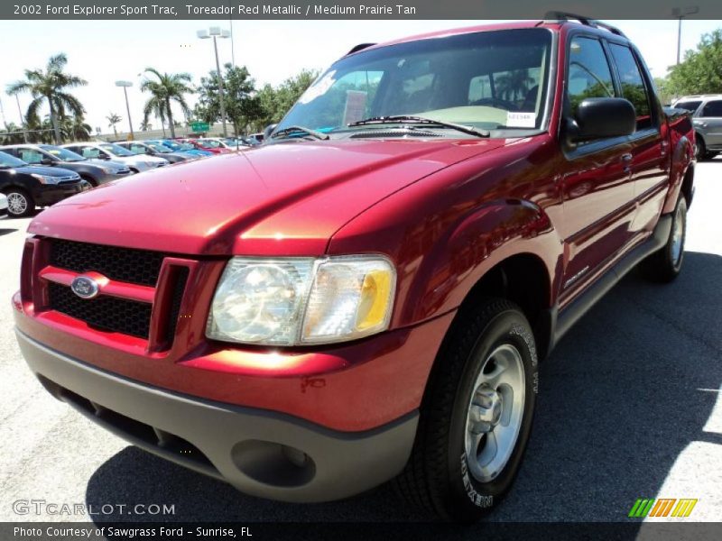 Toreador Red Metallic / Medium Prairie Tan 2002 Ford Explorer Sport Trac