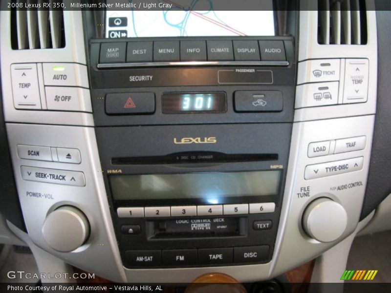 Millenium Silver Metallic / Light Gray 2008 Lexus RX 350