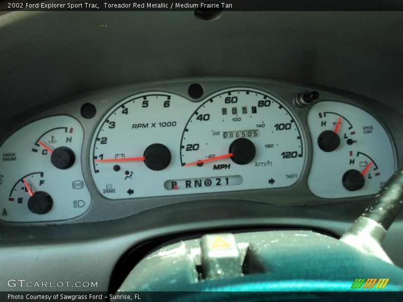 Toreador Red Metallic / Medium Prairie Tan 2002 Ford Explorer Sport Trac