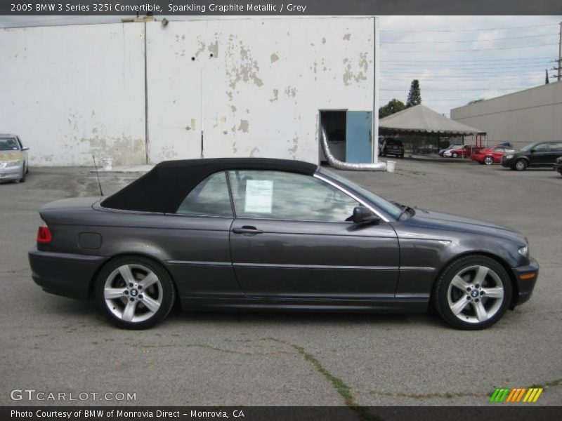 Sparkling Graphite Metallic / Grey 2005 BMW 3 Series 325i Convertible