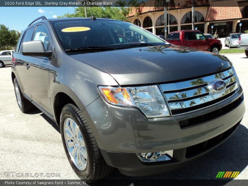 Sterling Grey Metallic / Charcoal Black 2010 Ford Edge SEL