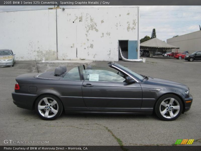 Sparkling Graphite Metallic / Grey 2005 BMW 3 Series 325i Convertible