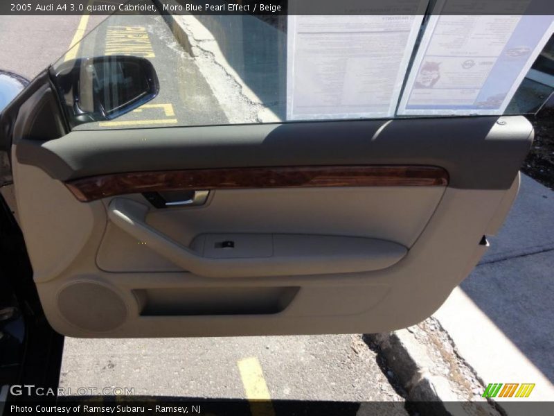 Moro Blue Pearl Effect / Beige 2005 Audi A4 3.0 quattro Cabriolet