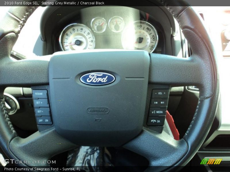 Sterling Grey Metallic / Charcoal Black 2010 Ford Edge SEL