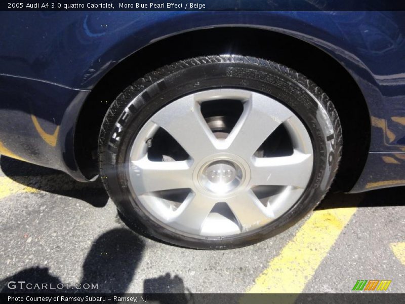 Moro Blue Pearl Effect / Beige 2005 Audi A4 3.0 quattro Cabriolet