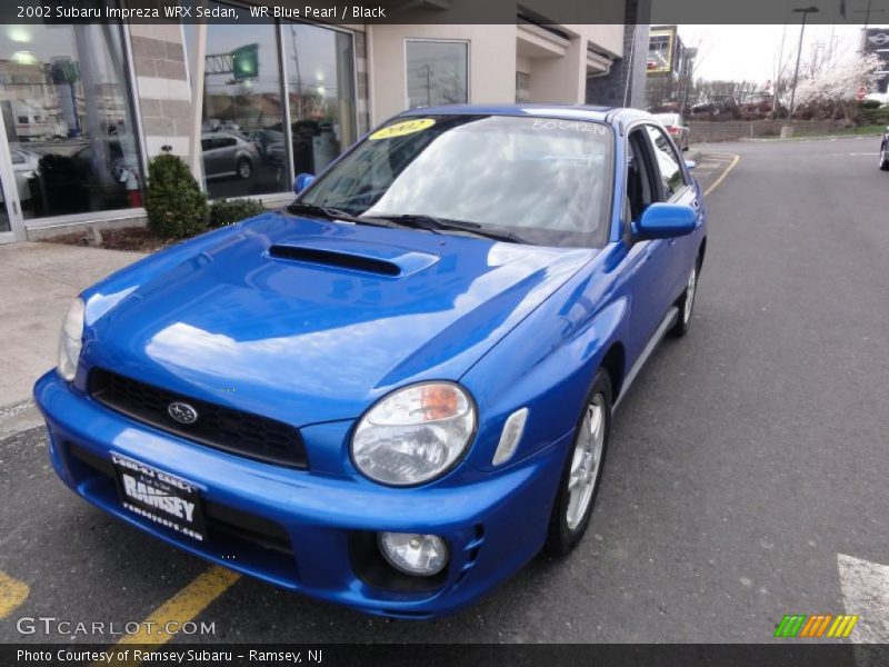 WR Blue Pearl / Black 2002 Subaru Impreza WRX Sedan