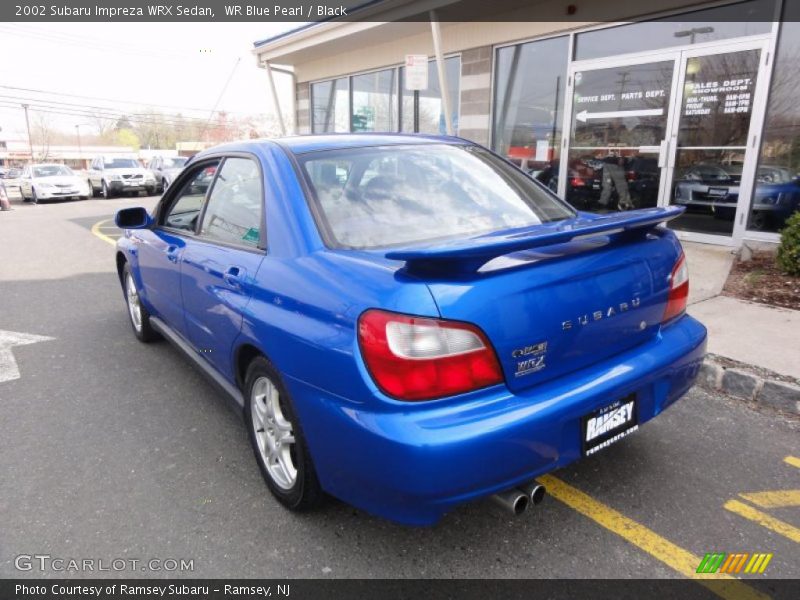 WR Blue Pearl / Black 2002 Subaru Impreza WRX Sedan