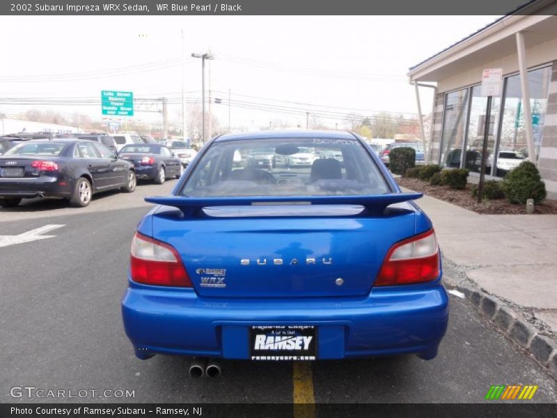 WR Blue Pearl / Black 2002 Subaru Impreza WRX Sedan