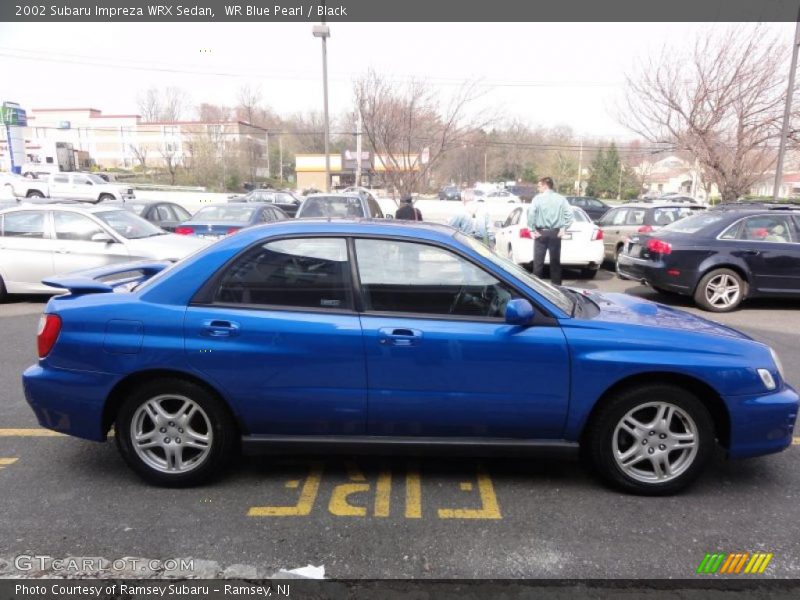 WR Blue Pearl / Black 2002 Subaru Impreza WRX Sedan