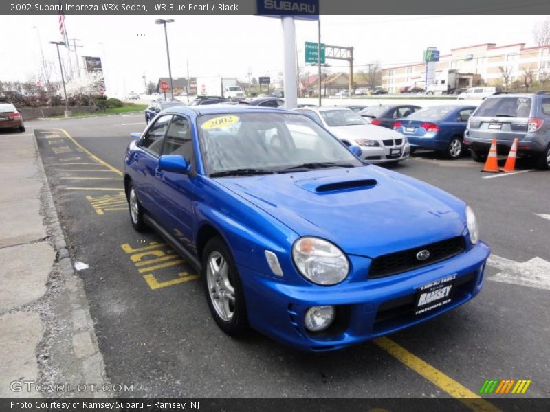 WR Blue Pearl / Black 2002 Subaru Impreza WRX Sedan