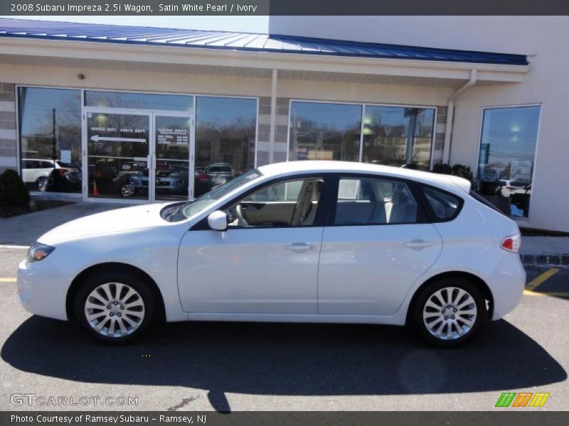 Satin White Pearl / Ivory 2008 Subaru Impreza 2.5i Wagon