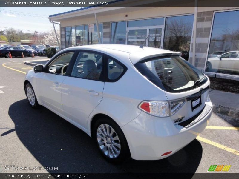 Satin White Pearl / Ivory 2008 Subaru Impreza 2.5i Wagon