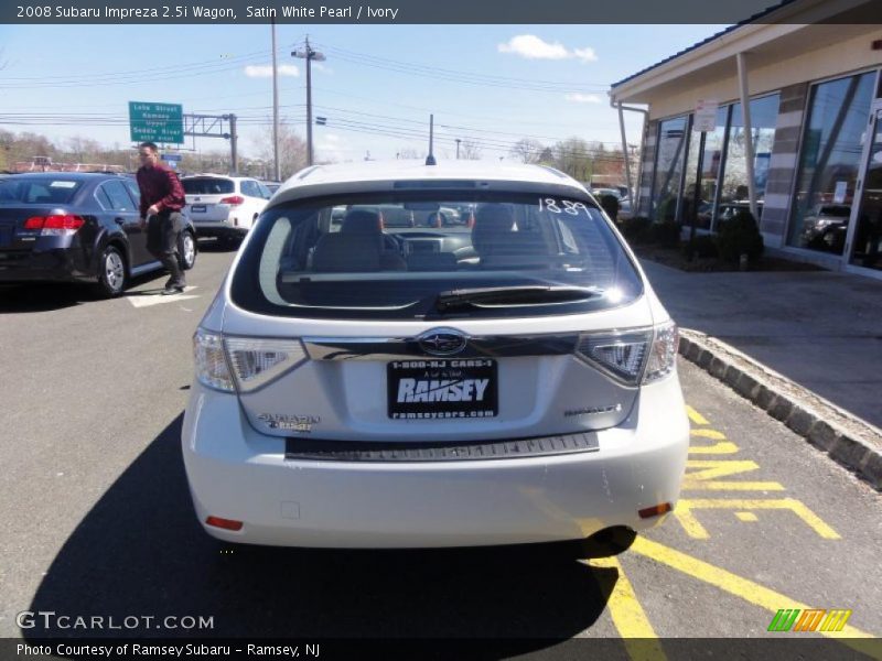 Satin White Pearl / Ivory 2008 Subaru Impreza 2.5i Wagon