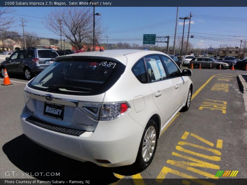 Satin White Pearl / Ivory 2008 Subaru Impreza 2.5i Wagon