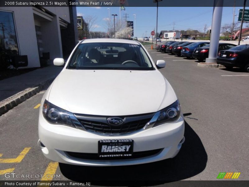 Satin White Pearl / Ivory 2008 Subaru Impreza 2.5i Wagon