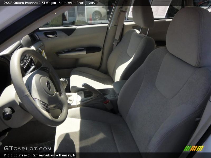 Satin White Pearl / Ivory 2008 Subaru Impreza 2.5i Wagon
