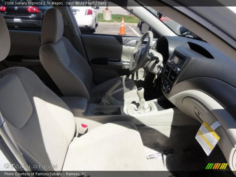 Satin White Pearl / Ivory 2008 Subaru Impreza 2.5i Wagon