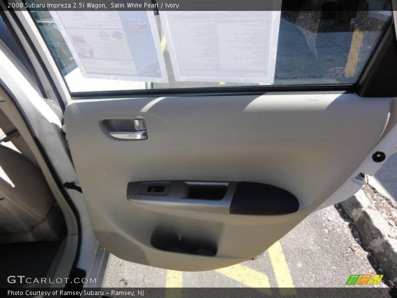Satin White Pearl / Ivory 2008 Subaru Impreza 2.5i Wagon