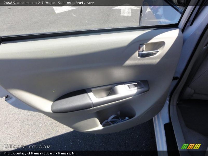 Satin White Pearl / Ivory 2008 Subaru Impreza 2.5i Wagon
